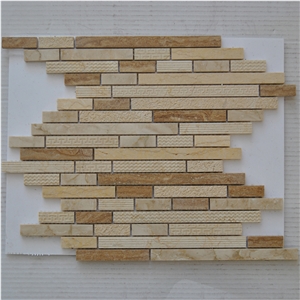 Beige Marble Wall Mosaic, Beige Marble Mosaic Pattern, Marble Mosaic, Beige Marble Mosaic Bricks, Mosaic by Terry Stone