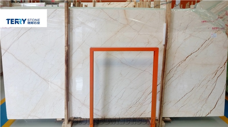 Sofitel Gold Polished Marble Tiles&Slabs for Indoor High-Grade Adornment,Lavabo,Laminate Panel or Luxury Hotel or Home Floor&Wall Cover,Made in China