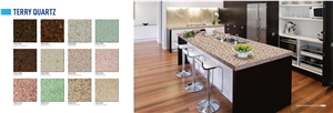 Starry Star Quartz Stone Bath Tops Quartz Vanity Tops/Quartz Surfaces Bathroom Tops/Engineered Stone Tops with Various Edge Profiles/Artificial Stone Counter Tops