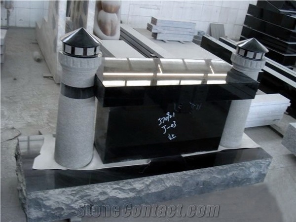 American Design Popular Granite Monumental Bench, Funeral Accessories Bench Monument, Tombstones, Carvings for Love Pets, American Cemetery Style