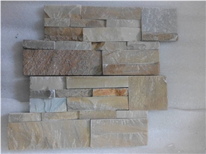 Beige Slate,Chinese Wall Decor,Stone Wall Cladding,Pool Waterfall,Cheap Chinese Wall Stone Panel,Thin Stone Veneer
