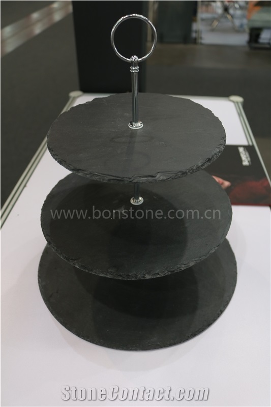 Black Grey Slate Plate,Arts Products,Cup Mat,Slate Arts and Craft, Slate Signs, China Black Slate Signs