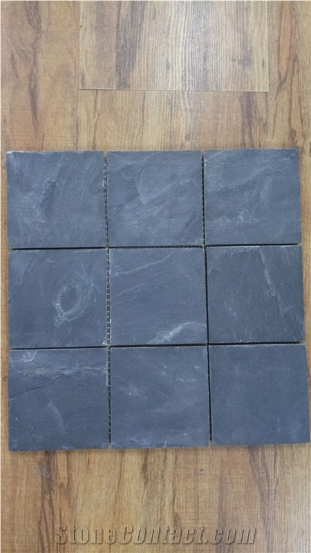 Black Slate Mosaic/Mosaic/Black Mosaic/Chinese Black Slate/Chinese Black Mosaic/Black Mosaic Culture Stone/Black Slate Mosaic Nature Stone/Nature Stone/Culture Stone