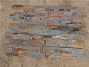 China Rusty Quartzite Cultured Stone, Wall Cladding, Stacked Stone Veneer, Corner Stone Clearance