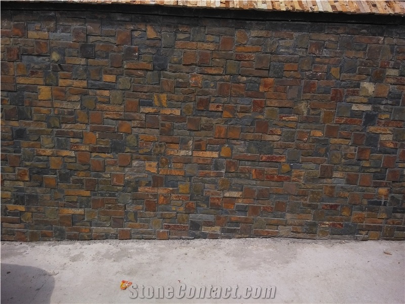 Chinese Light Rusty Slate Tile ,Cultured Stone Cladding Price,Slate Cultured Stone,Imitation Natural Stone Wall Cladding,Cultural Stone Facade