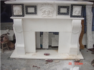 Greece Volakas White Marble Fireplace Decorating, Supply Various Of Style Sculptured Fireplace Mantel, Cover, Surround, Remodelings, Natural Building Stone Decoration in Room