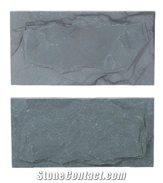 Grey Quartzite Mushroom Stone Panel for Wall Cladding , Quartzite Tiles & Wall Cladding Natrual Surface