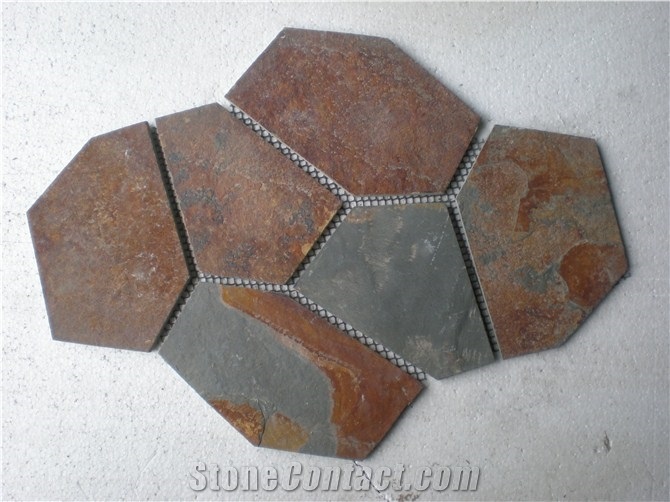 Natural Rusty Slate Tile, Slate Floor Tiles, Slate Wall Tiles