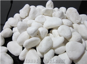 Pebble & River Stone ,White Pebbles Mosaic, White Natural Tumbled Marble Pebble Stone,Highly Polished Decorative Natural Pebble Stone,Polished Mixed Color River Stone in Decoration