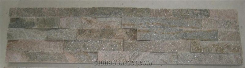 Pink Quartzite,Cultural Stone,Wall Cladding,Ledge Stone,Manufactured Stone Veneer