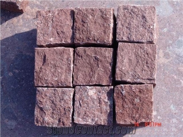 Red Porphyry Cubestone/ Sesame Grey/ Pandang Dark Grey Granite Cube Stone Pavers/ Exterior Stone for Landscaping Stone, Black Granite Cubestone,Cubes, Cobbles, Pavers, Paving Stone, Zhangpu Black