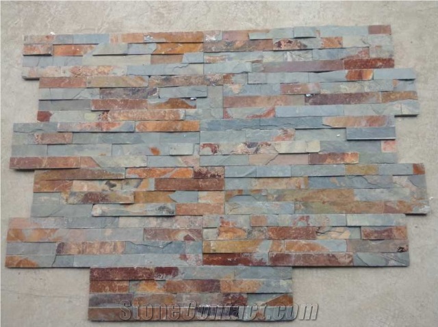 Rusty Slate Chinese Rusty Slate Multicolor Slate, Chinese Cheap Slate Tile, Slate Culture Stone