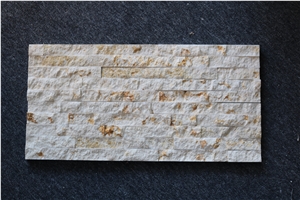 Sunny Beige Marble Cultured Stone/Ledge Stone/Wall Cladding/Garden Waterfall