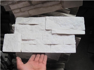 White Quartzite Culture Stone, Wall Cladding, Stacked Stone Veneer