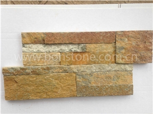 Yellow Quartzite,Beige Quartzite Cultured Stone, Beige Quartzite Wall Cladding, Stacked Stone Veneer, Natural Stone Veneer, Golden Yellow Quartzite Ledgerstone