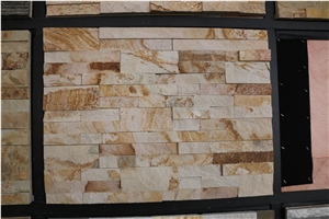 Yellow Sandstone,Cultured Stone,Feature Wall,Ledge Stone,Wall Cladding