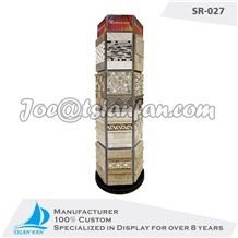 Ceramic Tile Spinning Display Tower Sr027
