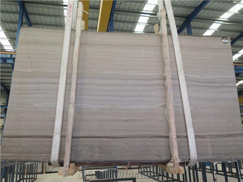Athens Wooden Marble Grey and Brown Color Wooden Veins Marble Limestone Block Slabs Tiles Stairs Wall Tiles