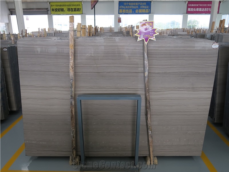 China Supplier Glory Grey Wooden Marble Slabs Tiles Cut to Size Polished Surface Honed Surface Flamed Surface