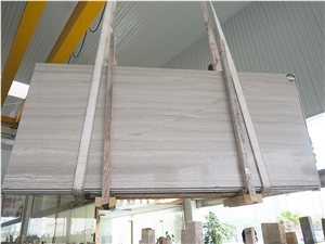 China Supplier White Wooden White Wood Marble Slabs,Own Quarry Own Factory Tiles & Cut to Size & Customized Tiles,Polished Honed Pickling Brushed Surface