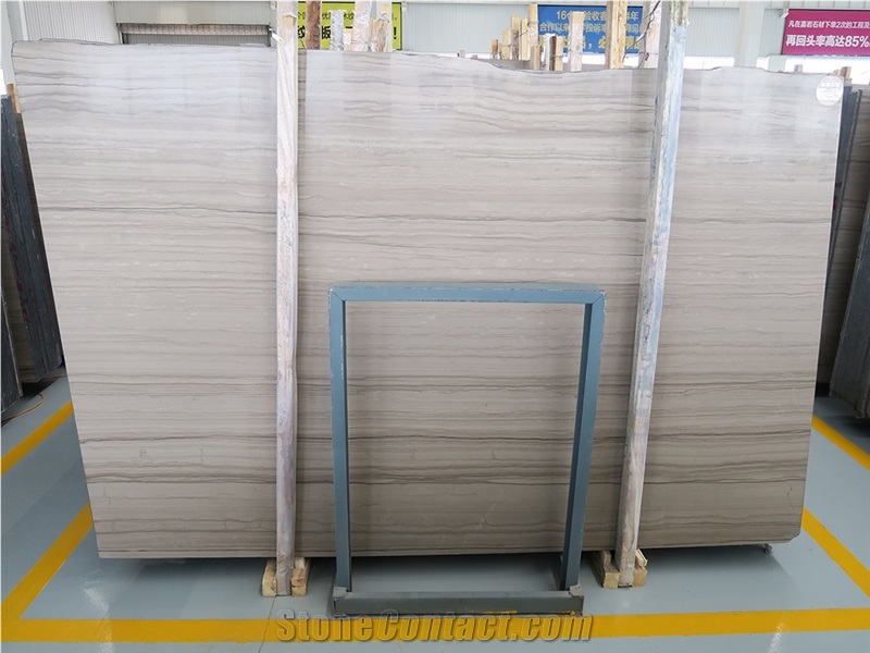 Glory Grey Wooden Marble Quarry Owner China Supplier Factory Elegant Wooden Grain Marble Slabs & Tiles