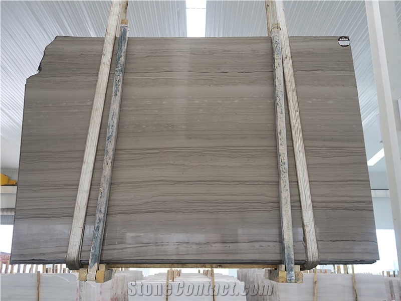 Glory Wooden Grain Marble Wooden Marble Quarry Owner China Supplier Grey Color Marble Limestone Slabs & Tiles & Cut to Size &Thin Tiles