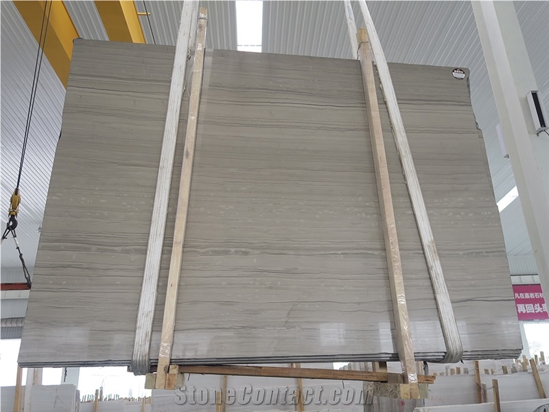 Glory Wooden Marble Quarry Owner China Factory Grey Elegant Wooden Grain Marble Blocks Slabs Tiles Strips Polished Surface