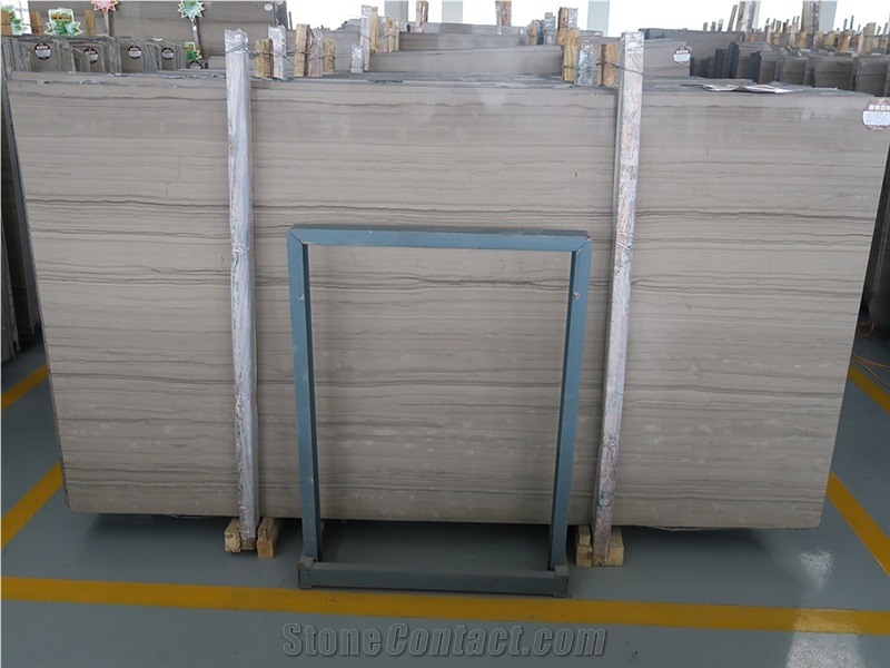 Quarry Owner Factory Owner Glory Grey Wooden Marble Slabs Tiles Vein Cut,Polished Surface