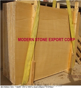 Yellow Sandstone Honed Finished Slabs and Tiles