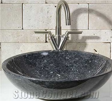 Blue Pearl Granite Bowl Sinks, Blue Granite Wash Basins