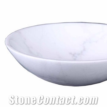China White Round Sink, Bathroom Wash Basin