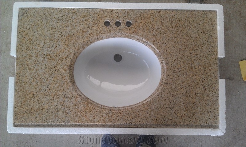 Yellow Granite Bath Tops, Bathroom Countertops