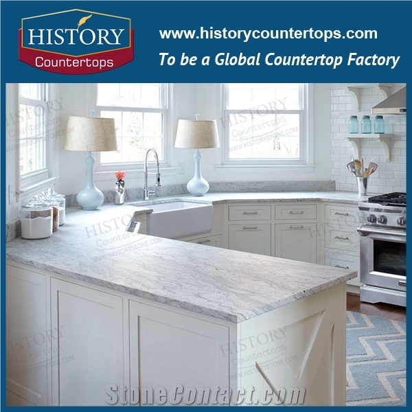 2017 Trends Kashmir White Granite or Bianco Kashmere White Granite Natural Stone for Kitchen Counter Tops Prefab,Bathroom Counter Tops Customized Kitchen Island,Worktops,Desk Tops