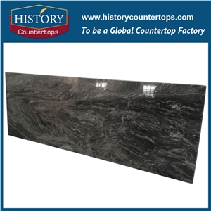 Brazil Cosmic Black Granite or Granito Preto Cosmico Cosmic Night Granite Building Material from China Engineered Stones Manufacture,Polished Kitchen Countertops & Vanity Tops with Free Sinks