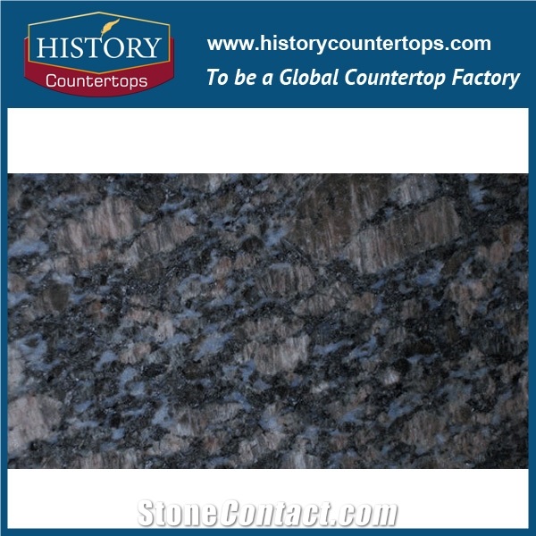 China Stone Saphir or Sapphire Blue Granite Counter Top Materials from India, Granite Polishing Solid Surface with High Quality & Cheap Good Option for Kitchen Countertops