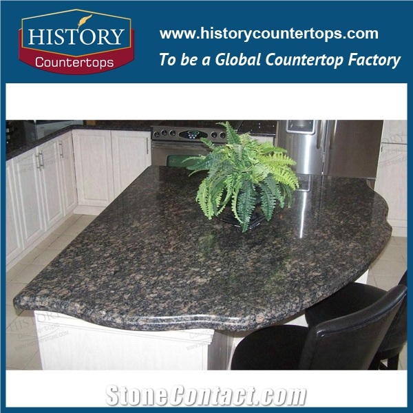 China Stone Saphir or Sapphire Blue Granite Counter Top Materials from India, Granite Polishing Solid Surface with High Quality & Cheap Good Option for Kitchen Countertops