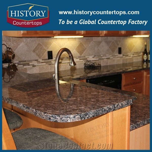 China Stone Saphir Or Sapphire Blue Granite Counter Top Materials