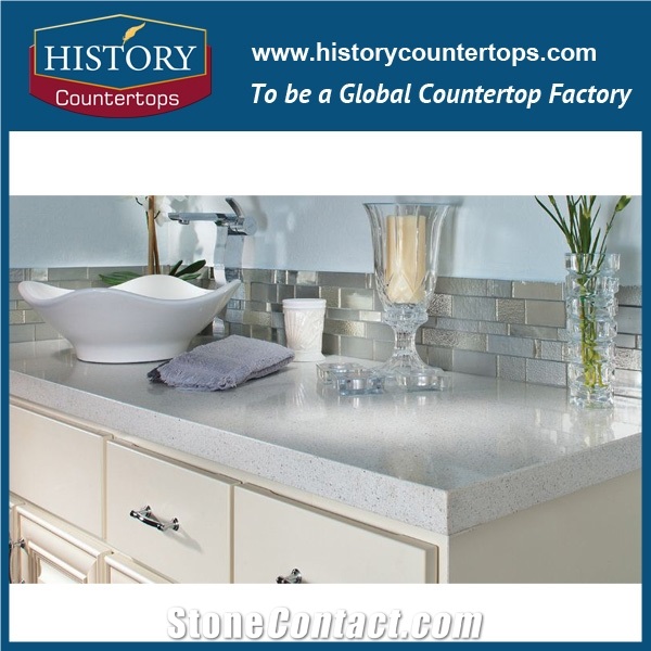 Quartz Distributors White Quartz Worktops, White Kitchen with Quartz Countertops, Discount Engineered Stone Kitchen Countertops