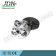 Rotary Bush Hammer Plated with Roller Segments,Diamond Bush Hammer Tools for Granite Marble and Other Stone Surface, Bush Hammer Wheels