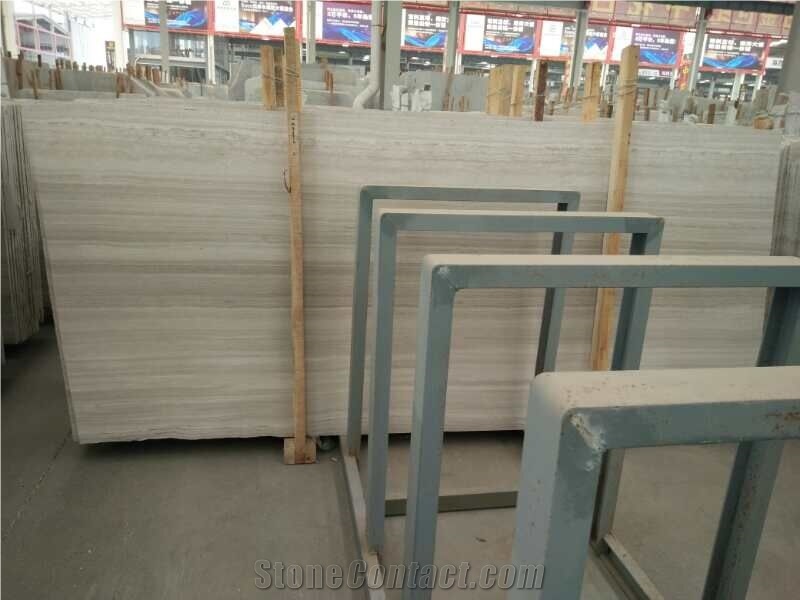 China Serpeggiante Marble/Wood Grain Stone Slab White Wood Veins Marble,Chenille White Marble High a Grade