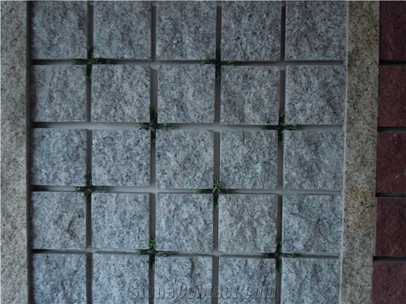 Cheap Exterior Decoration Blind Paving Stone Grey Granite Cubes