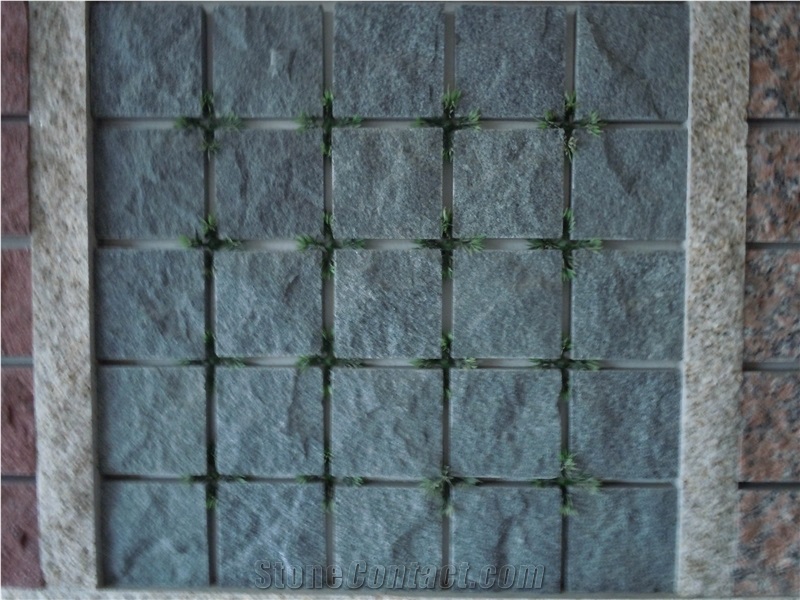 Cheap Exterior Decoration Blind Paving Stone Grey Granite Cubes