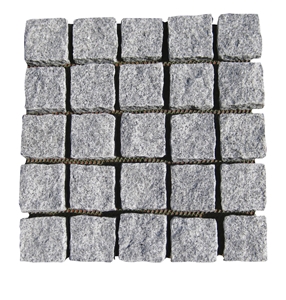 Patio Decoration Cheap Price Granite Cubes with Mesh