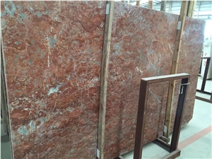 Rosso Francia Marble Slab, Red Marble Slab