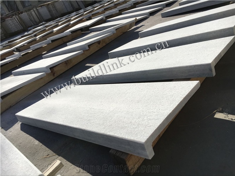 White Quartzite Flamed Dropface Pool Coping