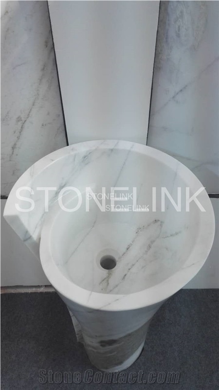 Bianco Oro Sinks, Natural Stone Round Basins, Whole Set Sinks & Basins