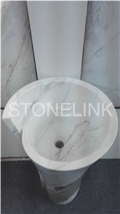 Bianco Oro Sinks, Natural Stone Round Basins, Whole Set Sinks & Basins