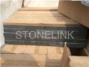 Black Slate Stone Wall Decor, Black Ledger Stone, Box Packed Ledge Stone