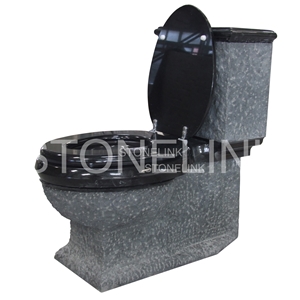 Natural Stone Bathroom Accessories, Black Granite Toilets Water Closet
