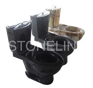 Natural Stone Bathroom Accessories, Black Granite Toilets Water Closet